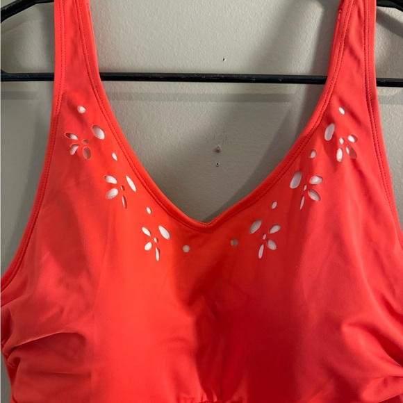 Red Women's Swim Dress - Picture 5 of 10